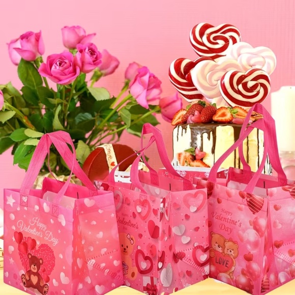 2 Count- Valentine’s Day Reusable Gift/ Tote Bags (random pull) - Picture 4 of 5